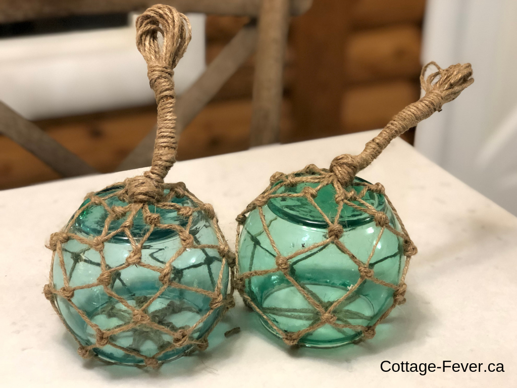 DIY Glass Fishing Floats - Cottage Fever Interior Design