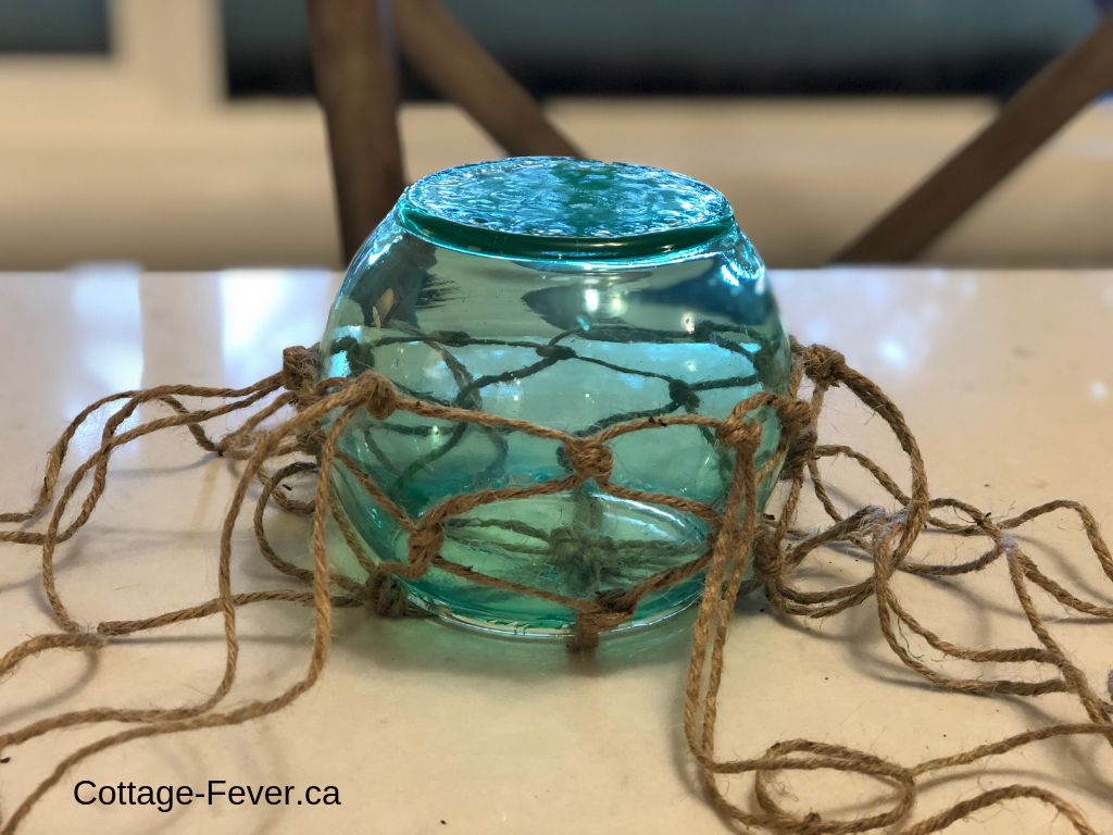 DIY Glass Fishing Floats - Cottage Fever Interior Design