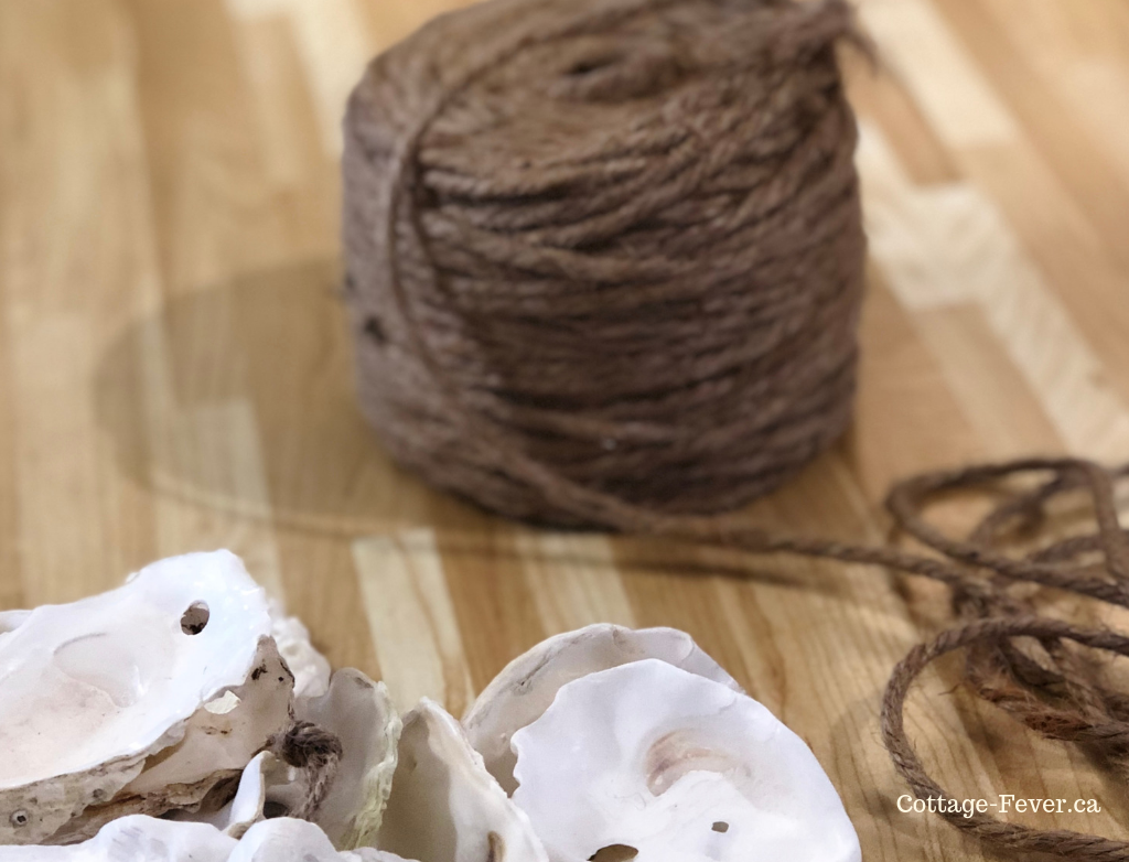 How to craft an oyster shell garland