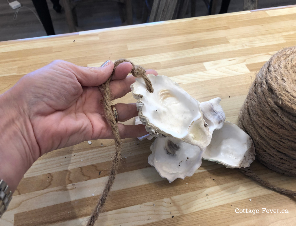 How to craft an oyster shell garland